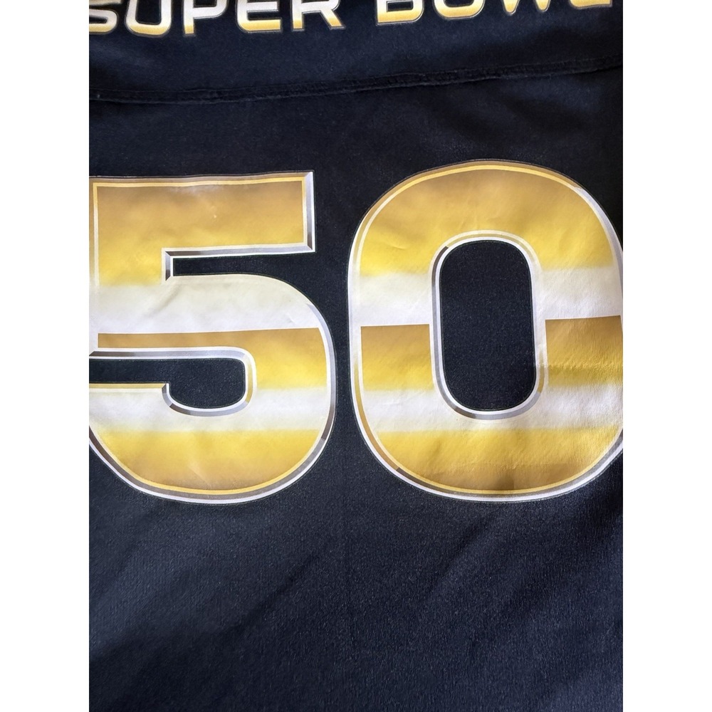 Super Bowl 50 Jersey Youth Small 7/8 Bay Area San Francisco NFL Black Girls - Picture 14 of 16